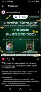 MIRIS.. BUKANNYA MEMPERBAIKI PELAYANAN DAN FASILITAS, UPB MEMBUAT LOMBA MIRIP SENYUM GIBRAN